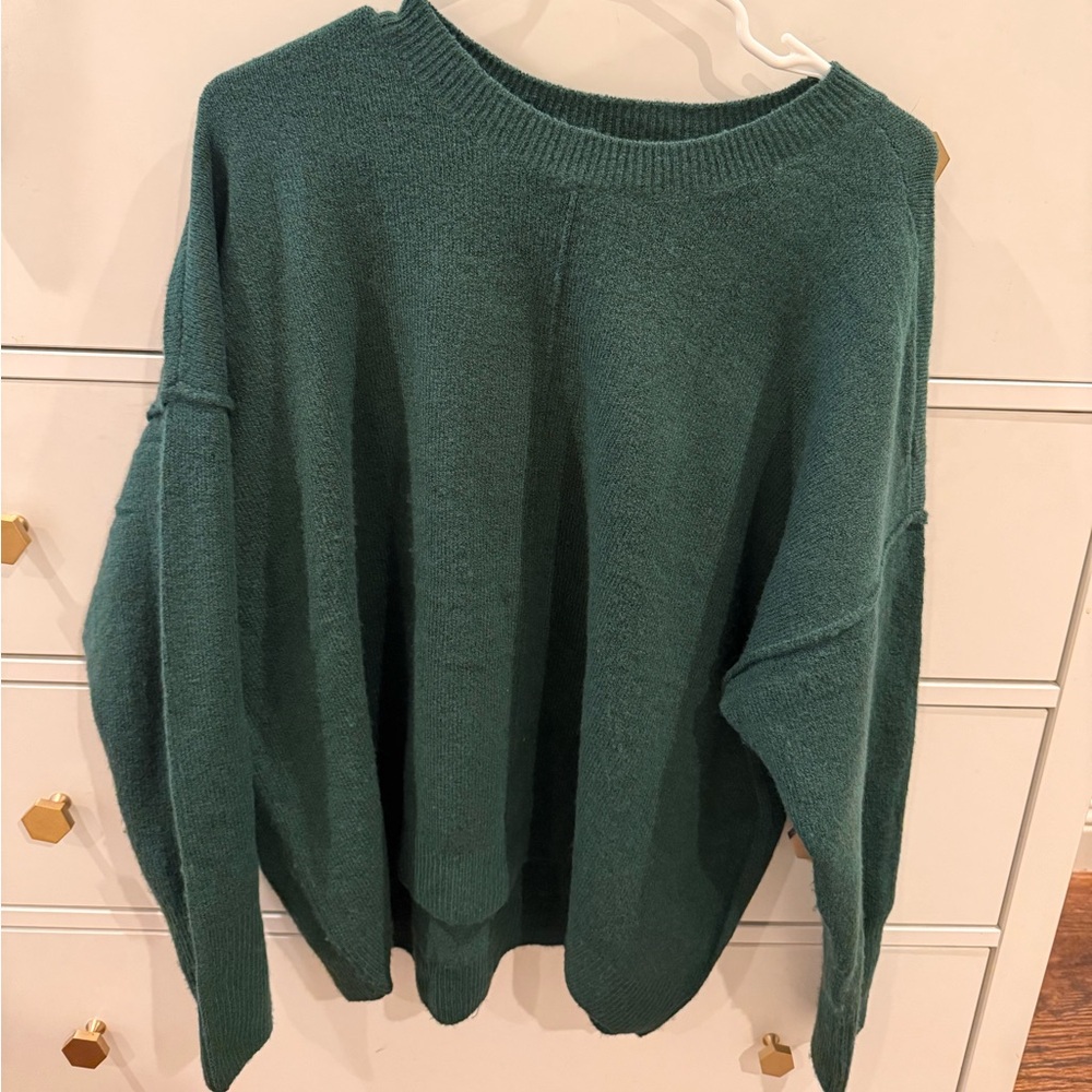 Vince Camuto Teal Crew Neck Sweater